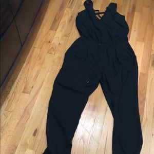 Black tank jumpsuit